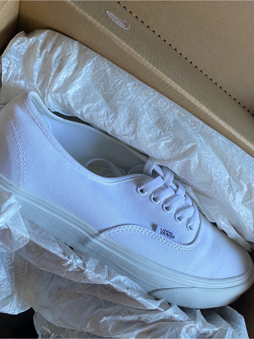 Vans Authentic True White Canvas NWT Men’s 9.5 Women’s 11